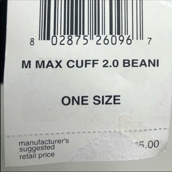 Hurley Unisex Max Cuff Slouchy 2.0 Knit Black Gray Beanie Winter Space Dye - Picture 7 of 11